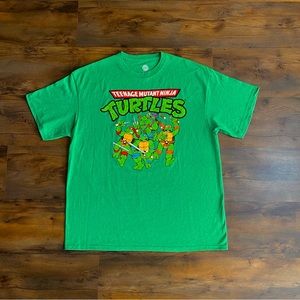 Ninja Turtles Green Graphic Tee Size XL